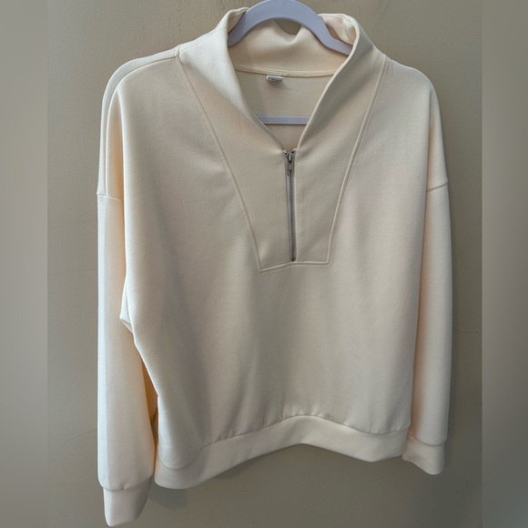 Aleumdr Sweatsuit Half Zip Pullover Long Sleeve Sweatshirt Jogger Pants Set L - Picture 2 of 12